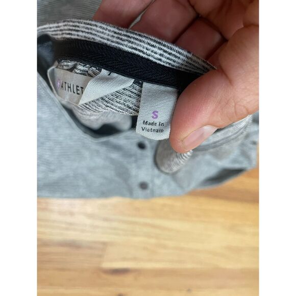 Athleta Women's Dress Long Maxi Side Ruched Side Slit Henley Neck Stretch S Gray - Picture 4 of 10